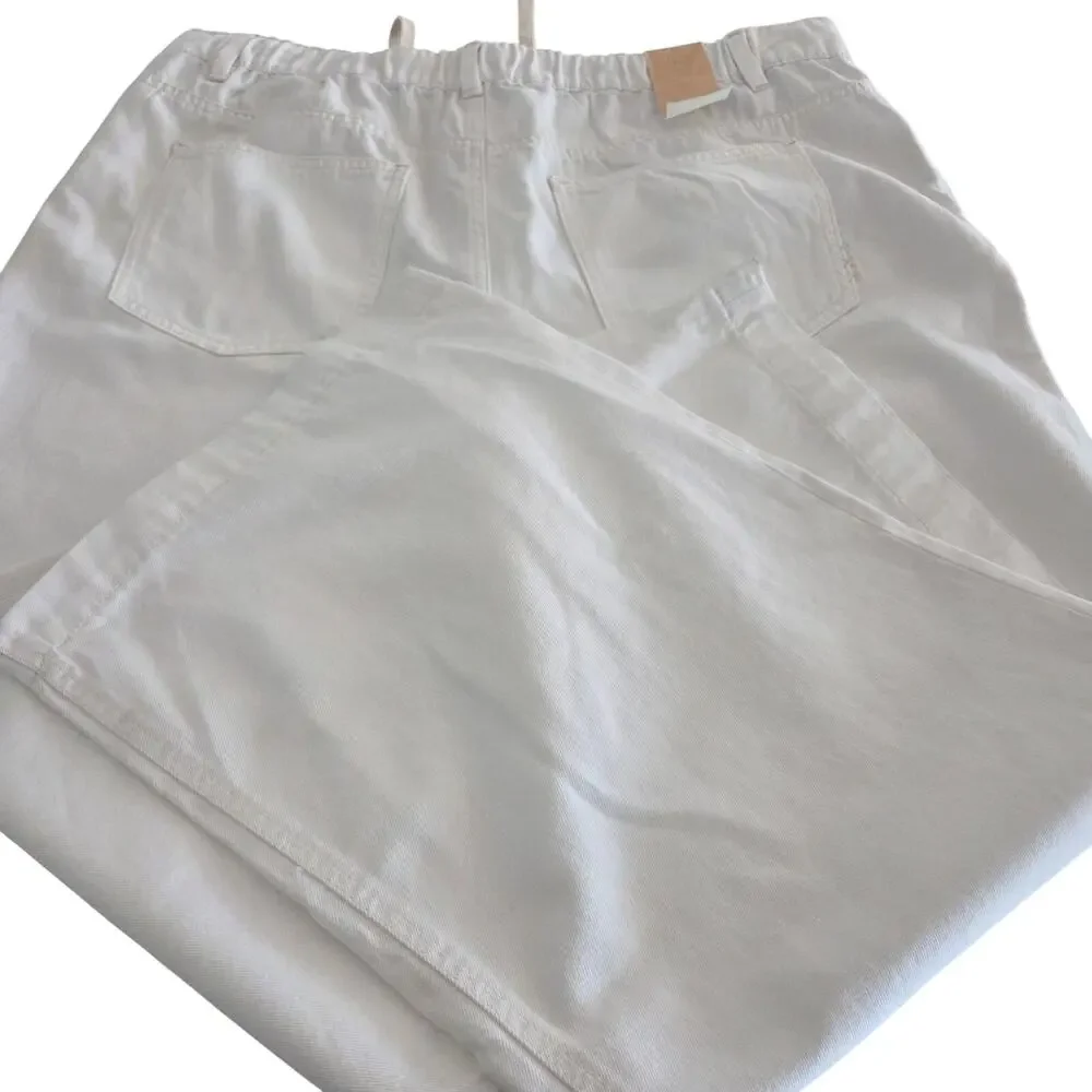 Men's NWT Wide Leg,  Button Fly,  Scotch and Soda White Jeans, XL
